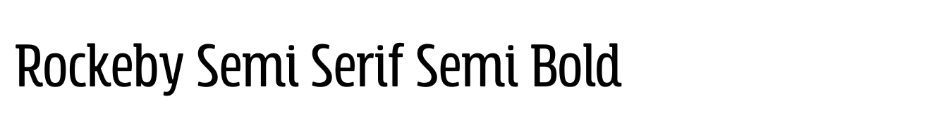 Rockeby Semi Serif Semi Bold image